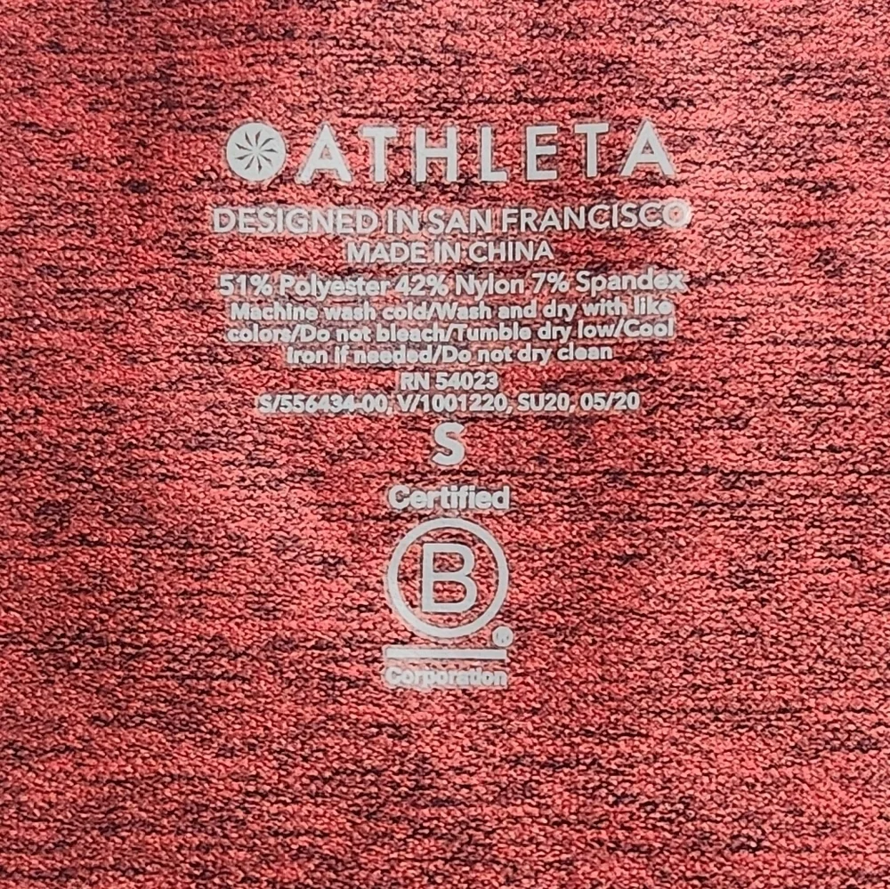 NWT Athleta Relay Tank Gradient Ombre Red and Blue Women’s Size Small - Picture 7 of 9